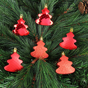 Набор декоративных украшений Елочка Посуда Центр, 7 см, 6 шт. 000000000001161767