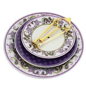 Трехъярусная этажерка Ethnique Wellberg, фарфор 000000000001154655