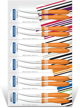 Набор ножей для очистки овощей Cor&Cor Tramontina, 7.5 см, 2 шт. 000000000001066889