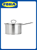 Ковш 1,6л FORA нержавеющая сталь/стекло