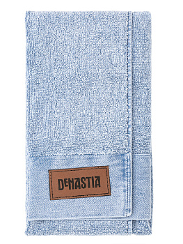 Полотенце махровое 50х90см DE'NASTIA Джинс эффект голубой хлопок-100% 000000000001214341