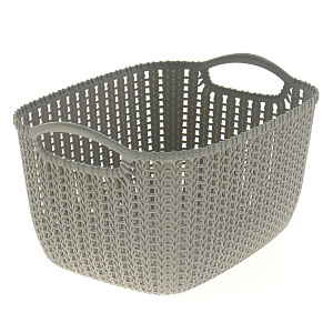 Корзина для хранения 28,8х22,3х16,7см ПОСУДА ЦЕНТР серый 000000000001177279