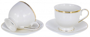 Сервиз чайный 4 предмета (чашки 250мл) BALSFORD Грация подарочная упаковка фарфор 000000000001197902