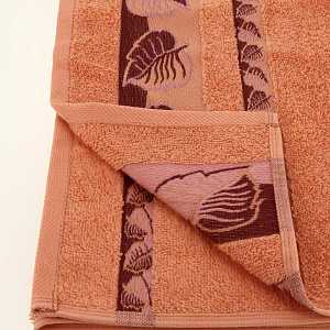 Пол-це 50х90Лепестки Коралл,хл100%,пл400 000000000001188128