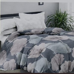 КПБ KLEO САТИН 100% хлопок Евро с нав. 50*70  дизайн EITEL/06 арт.01473306 000000000001190868