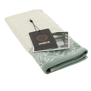 Полотенце 40х60см DE'NASTIA ТРОПИКИ (новые) молочный/зелёный хлопок 000000000001208569