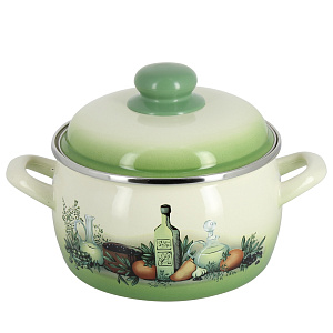 Кастрюля 2,2л Тоскана металлическая крышка 2458 000000000001122172