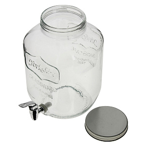 Банка для напитков 5л с краном M020131/R030198 стекло 000000000001170142