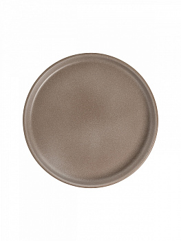 Тарелка десертная 21,6см DE'NASTIA Графит бежевый матовая керамика 000000000001227037