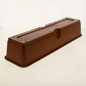 Ящик с поддоном для рассады и цветов 600*150*120 Оснащен отверстием для нижнего полива терракотовый C0505 пластик 000000000001182775