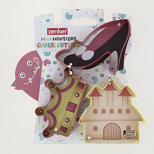 Формочки для вырезания печений 3шт FACKELMANN MiniM Принцесса нержавеющая сталь 000000000001210505