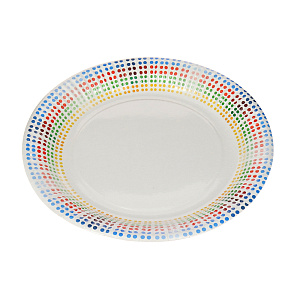 Набор одноразовых тарелок Цветные Точки Pap Star, 23 см, 10 шт. 000000000001142450