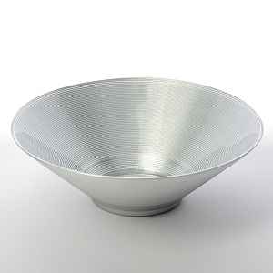 Салатник 25см GLASSCOM серебро стекло 000000000001209510