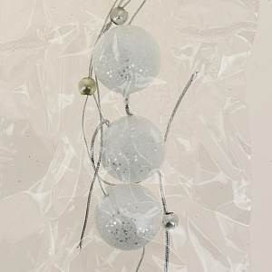 Бусы Шарики 150x3см белый R010524 000000000001191479