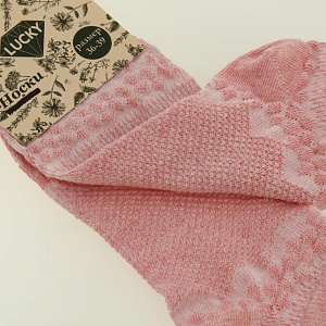 Носки женские заниженные ромб р.36-39/23-25 80%хл, 18%па, 2%эл 000000000001187753