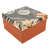 Коробка подарочная 230x230x130мм РУТАУПАК Праздник для двоих квадратная 000000000001208372