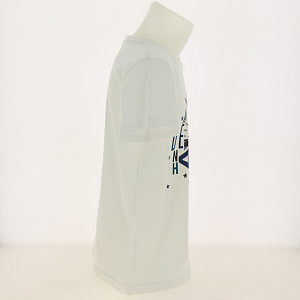 Футболка для мальчика DE'NASTIA трикотаж 146 (10-11лет) белый 100%Хлопок I000145 000000000001178261