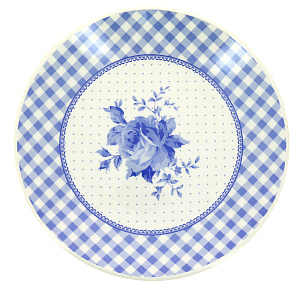 Тарелка десертная Соната 22см Кантри клетка синий KSK-060 000000000001174912