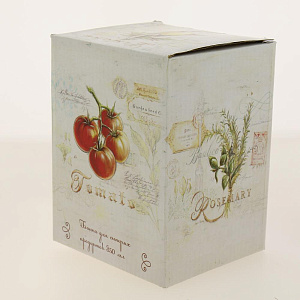 Банка для сыпучих продуктов 850мл с клипсой подарочная упаковка Tuscan vegetables доломит ZFC038-36 000000000001196873