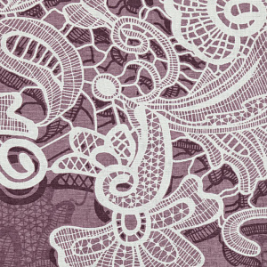 Комплект постельного белья 2,0сп Павлина Ажур лиловый бязь 125гр/м2 100% хлопок 000000000001203581