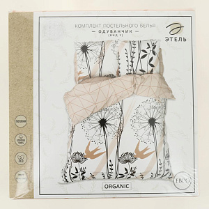 Комплект постельного белья евро Этель Одуванчик вид 2 пододеяльник200х217см простыня220х240см наволочки70х70см-2шт 125гр поплин 100%хлопок 000000000001206702