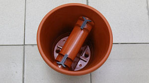 Кашпо на перила D30см H24см 6,5л Терракот пластик 000000000001194503