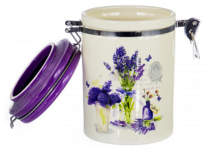 Банка д/сыпучих 850мл с клипсой, под.уп,Виолет, 110-07054 000000000001177572