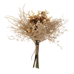 Цветок искусственный букет Грегори 35см бежевый 000000000001218464