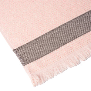 Полотенце махровое 70х130см СОФТИ Гармошка светло-розовое 100% хлопок 000000000001213298
