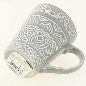 Кружка 320мл КОРАЛЛ ROMANO grey керамика 000000000001208530