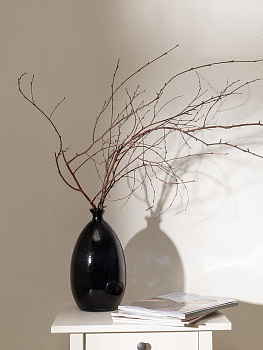 Ваза декоративная 2,8л 17x17x30см DE'NASTIA Египет капля ручная работа черный стекло 000000000001220888