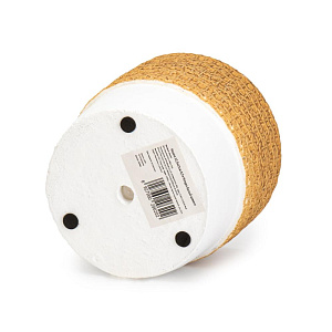 Кашпо 12,5х11см 0,7л Натура белый цемент 000000000001225859