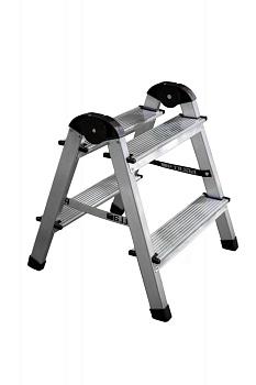 Стремянка двухсторонняя 4-х ступенчатая 16х46,5х94см PERILLA алюминий 000000000001205961