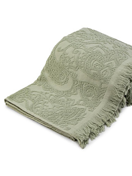 Простыня махровая 150х180см LUCKY Пейсли светло-зеленый хлопок 100% 000000000001224657