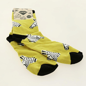 Носки женские р.39-42/23-27 LUCKY высокие принт цветной 72%хлопок/26%полиэстер/2%эластан 000000000001209517