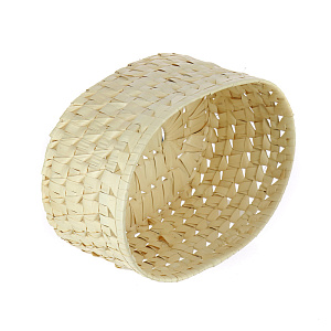 Овальная шкатулка, белый, 30.5?24.5?15 см, листья пальмы 000000000001004657