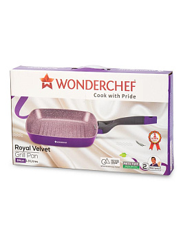 Сковорода Гриль 24см антипригарное покрытие бакелитовая ручка индукция фиолетовый Сковорода Гриль 24см антипригарное покрытие бакелитовая ручка индукция фиолетовый 000000000001228002