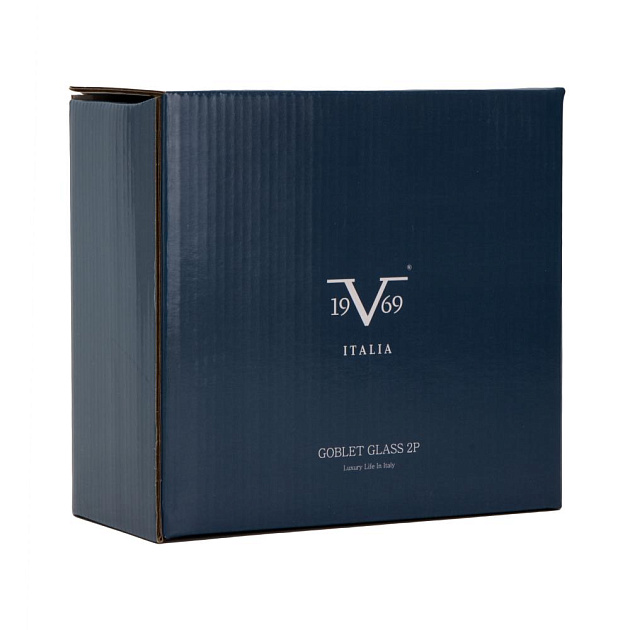 Набор кубков для вина 2шт 240мл синий стекло 000000000001224675