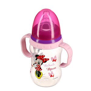 Бутылочка с соской от 6 месяцев Микки и Минни  Lubby&Disney baby, 250мл 000000000001135533