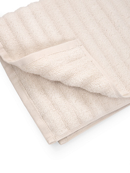 Полотенце махровое 50x90см DE'NASTIA Узкая Волна 500гр молочный хлопок 000000000001194305