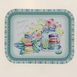 Поднос 33,2х25,8см НОВЫЙ АРГУМЕНТ Десерт прямоуголный жестяной 000000000001187793