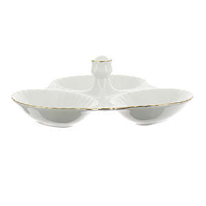 Менажница Золотая отводка Porcelaine Czech Gold Hands, 15.5 см 000000000001136232