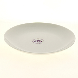 Тарелка десертная 20см TUDOR ENGLAND Royal White белый фарфор TU2204-2 000000000001181752