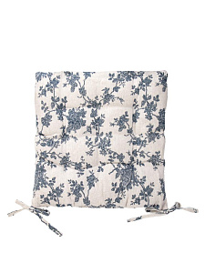 Подушка на стул 38х38см LUCKY Голубые розы полиэстер/хлопок 000000000001228246