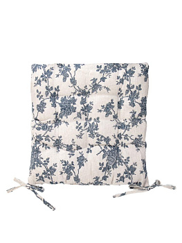 Подушка на стул 38х38см LUCKY Голубые розы полиэстер/хлопок 000000000001228246