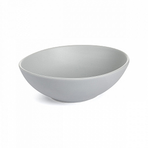 Тарелка суповая 400мл DE'NASTIA Оливки-однотон серый фарфор 000000000001225127