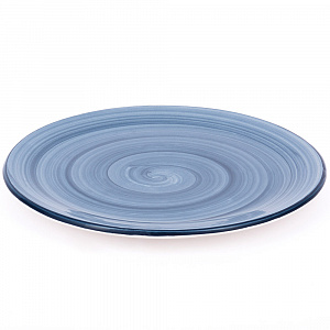 Тарелка обеденная 25см CERA TALE Blue Round керамика глазурованная 000000000001210885