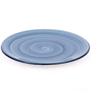 Тарелка обеденная 25см CERA TALE Blue Round керамика глазурованная 000000000001210885