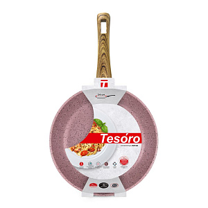 Сковорода 24см НЕВА МЕТАЛЛ ПОСУДА Tesoro Molise Induction розовый алюминий 000000000001221903