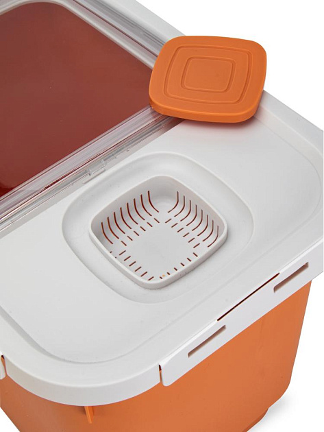 Контейнер для корма для животных 33х23х25см с лопаткой микс полипропилен 000000000001229131